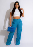 Casual Solid Breathable Straight Pants AIL-241