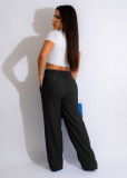 Casual Solid Breathable Straight Pants AIL-241