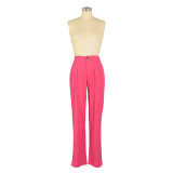 Casual Solid Breathable Straight Pants AIL-241