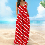 Sexy Bohemian Print Maxi Dress XHSY-009