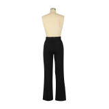 Casual Solid Breathable Straight Pants AIL-241