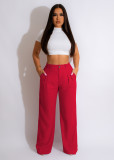 Casual Solid Breathable Straight Pants AIL-241