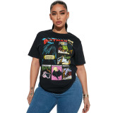 Fashion Pattern Printing Slim T-shirt SHD-9605