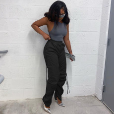 Fashion Pleated Drawstring Pants MA-Y564