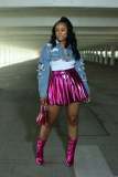 Solid Color Loose Shorts Skirt GYSF-7156