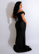 Irregular Off Shoulder Slit Evening Dress ME-8361