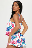 Fashion Print Sling Tops And Shorts Two Piece Set YD-8740