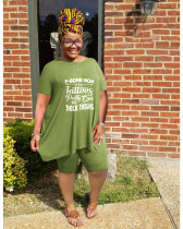 Plus Size Solid Color O Neck T Shirts WAF-77416314