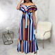 Print Off Shoulder Tube Tops Maxi Dress SMR-11500_1
