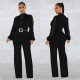 Fashion Hollow Out Long Sleeve Jumpsuit BY-6345
