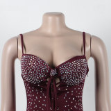 Plus Size Sexy Hot Drill Slim Bandage Dress NY-2717