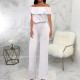Sexy Solid Color One Shoulder Jumpsuit SMR-11988
