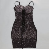 Plus Size Sexy Hot Drill Slim Bandage Dress NY-2717