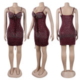 Plus Size Sexy Hot Drill Slim Bandage Dress NY-2717