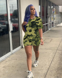 Camouflage Pattern Printed Slim Romper SHD-9422