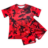 Camouflage Pattern Printed Slim Romper SHD-9422