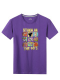 Plus Size Cartoon Print Short Sleeve T-shirtSXF-30510