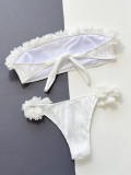 Sexy Solid Color Tube Tops Two Piece Swimsuit CSYZ-A18H