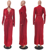 Fashion Long Sleeve Long Dress GFDY-1193