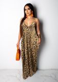 Tie Dye Print Sling Loose Maxi Dress XMY-9425