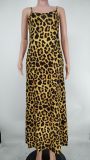 Tie Dye Print Sling Loose Maxi Dress XMY-9425