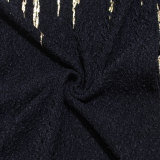 Hot Stamping Printed Slim Maxi Dress HNIF-112