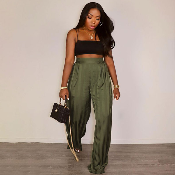 Casual Stripe Loose Pant HNIF-7065