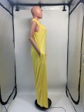 Solid Color Sleeveless Wide Leg Jumpsuit GDNY-2220