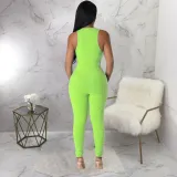 Sexy Sleeveless V Neck Tight Jumpsuit YF-10515