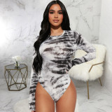 Fashion Mesh Long Sleeve Bodysuit SMR-11977