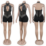 Hot Drill Beading Sexy Nightclub Romper NY-9090