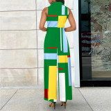 Fashion Print Sleeveless Jumpsuit XHSY-19580
