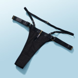 Metal Buckle Splice Hollow Out Bra Sexy Erotic Lingerie GAXL-2035