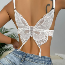 Lace Backless Butterfly Bra GAXL-10153