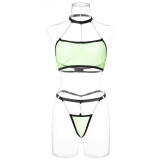 Sexy Mesh Metal Chain Lingerie Bra Erotic Set GAXL-1012
