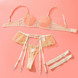 Chain Lace Sexy Erotic Lingerie Bra Set GAXL-2033