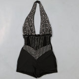 Hot Drill Beading Sexy Nightclub Romper NY-9090
