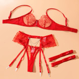 Chain Lace Sexy Erotic Lingerie Bra Set GAXL-2033