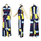 Fashion Print Sleeveless Jumpsuit XHSY-19580