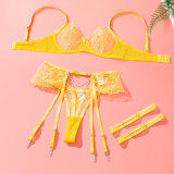 Chain Lace Sexy Erotic Lingerie Bra Set GAXL-2033