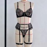 Chain Lace Sexy Erotic Lingerie Bra Set GAXL-2033
