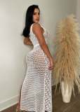 Fashion Knits Sequin Hollow Out Maxi Dress TR-1265