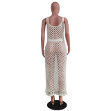 Fashion Knits Sequin Hollow Out Maxi Dress TR-1265