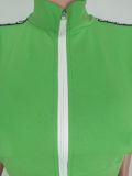 Solid Zipper Crop Tops And Shorts Two Piece Set YD-8746