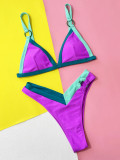 Sexy Color Block Two Piece Bikinis CSYZ-A17H