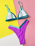 Sexy Color Block Two Piece Bikinis CSYZ-A17H
