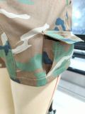 Camouflage Printed Pocket Casual Shorts GSDF-2107