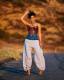 Fashion Denim Patchwork Loose Pants ZDF-31282