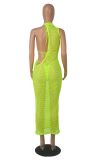 Sexy Beach Solid Color Mesh Three Piece Set MZ-2796