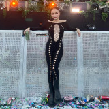 Fashion Sexy Hollow Out Long Sleeve Jumpsuits MXBF-M22JP583